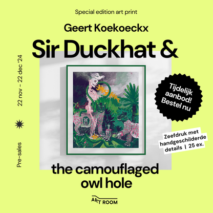 Sir Duckhat & the camouflaged owl hole